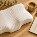 Quel est le meilleur oreiller pour les cervicales ergonomique flat lay