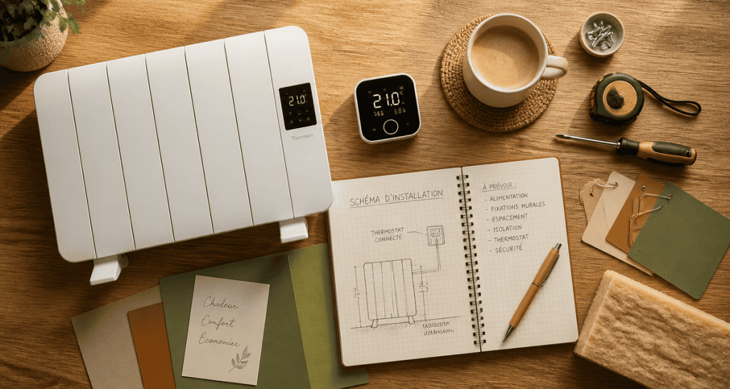 chauffage individuel electrique radiateur thermostat outils