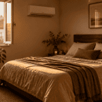 climatisation dans une chambre moderne