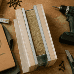 cloison 48/98 vue en coupe avec outils