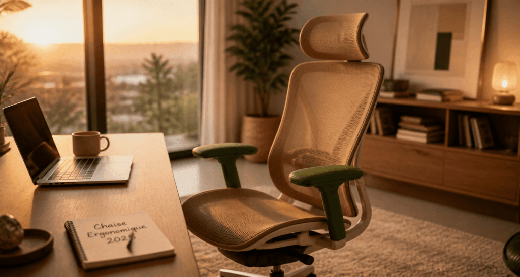 meilleur chaise ergonomique 2025 en bureau moderne