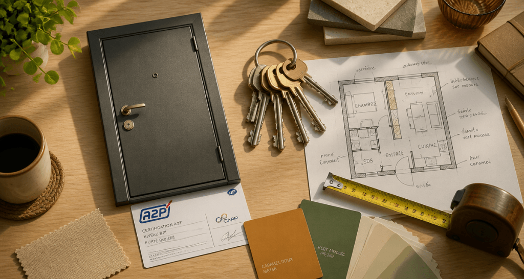 porte blindée appartement prix croquis clés