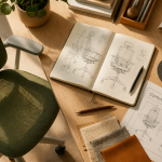 top chaise ergonomique vue flat lay bureau