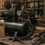 À quoi sert un compresseur : compresseur d’air comprimé en atelier