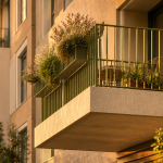 balcon saillant moderne copropriété béton