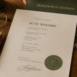 peut on modifier une donation avec usufruit acte notarié
