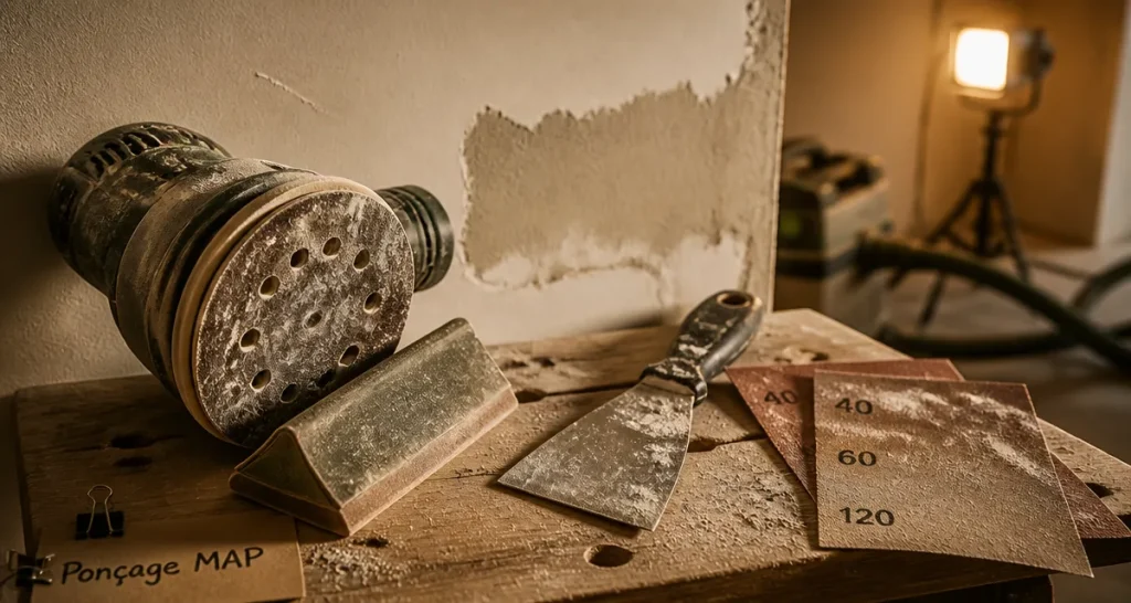 Poncer du MAP : 3 grains abrasifs pour une finition sans traces