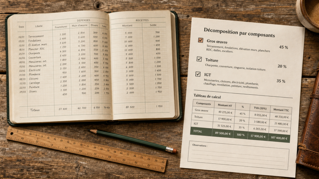 Tableau décomposition immeuble par composant : barèmes d’amortissement