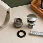 Bouchon lavabo 40 mm avec joint, guide pour éviter les fuites