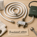 Branchement antenne tv schema : schéma simple