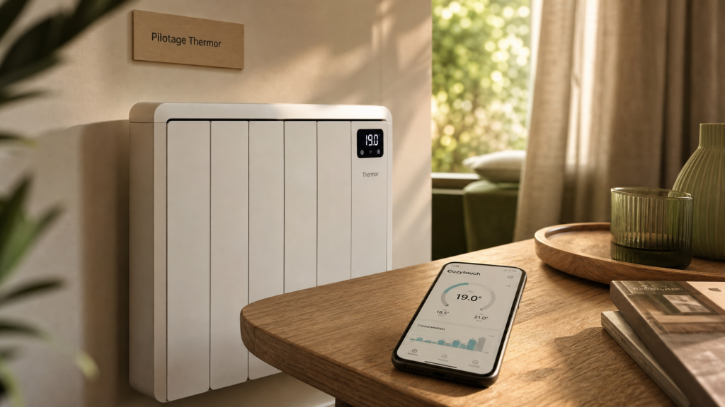 Radiateur connecté thermor : pilotage sur smartphone et confort