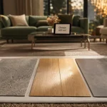 Sol salon : grès cérame, parquet ou vinyle, comparaison en image