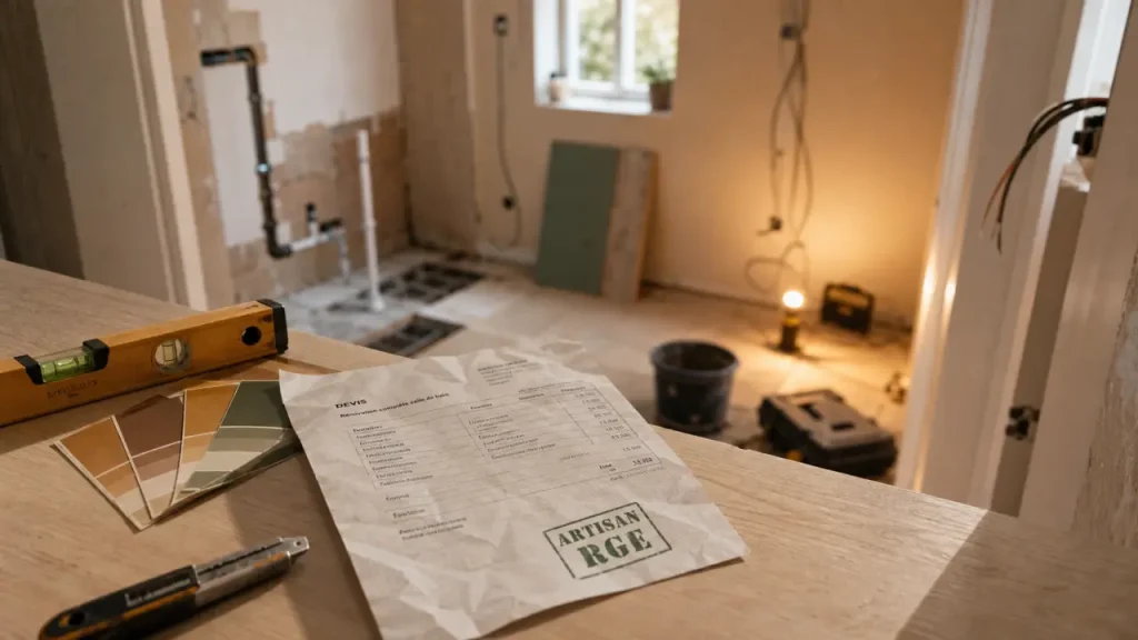 artisan-renovation conseils travaux diy : niveau outils devis RGE en rénovation