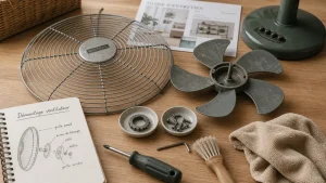 Comment demonter un ventilateur sur pied sans casser la grille