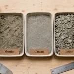 Mortier beton : mortier, ciment et beton pour sceller, couler ou réparer