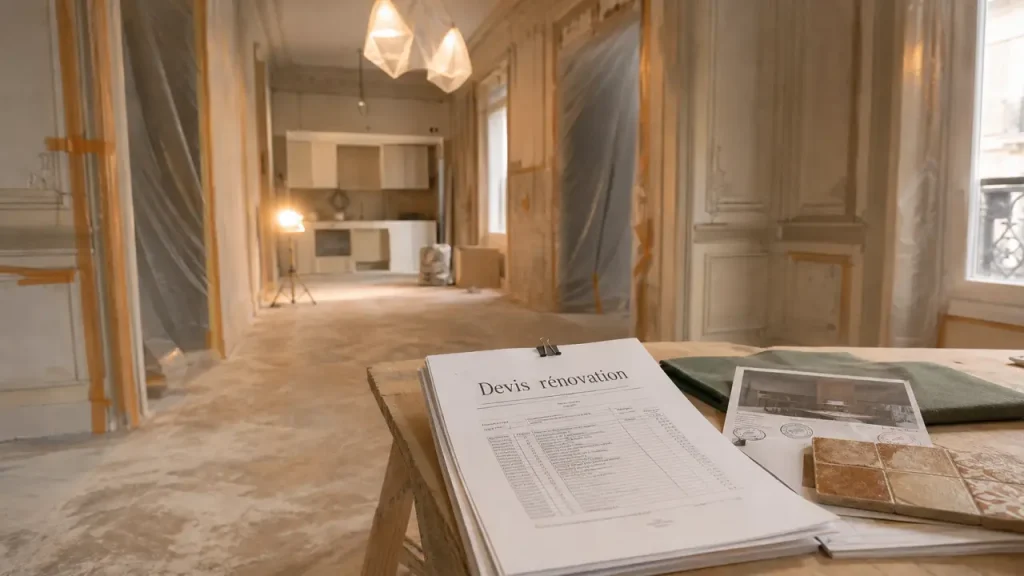 Rénovation appartement paris 17 : devis clairs chantier sans dérapage