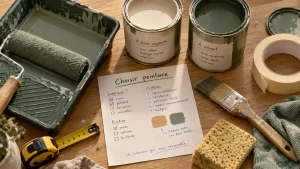 Different sorte de peinture selon support et usage