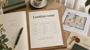 Immobilier en location vente : dossier notarial ouvert et clés, prix fixé à l’avance