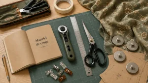Matériel de coupe et d entretien : couteau rotatif et ciseaux de tailleur