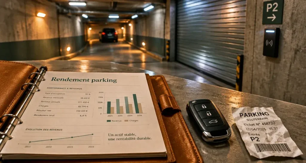 Acheter des parkings : classeur rendement net 5 %