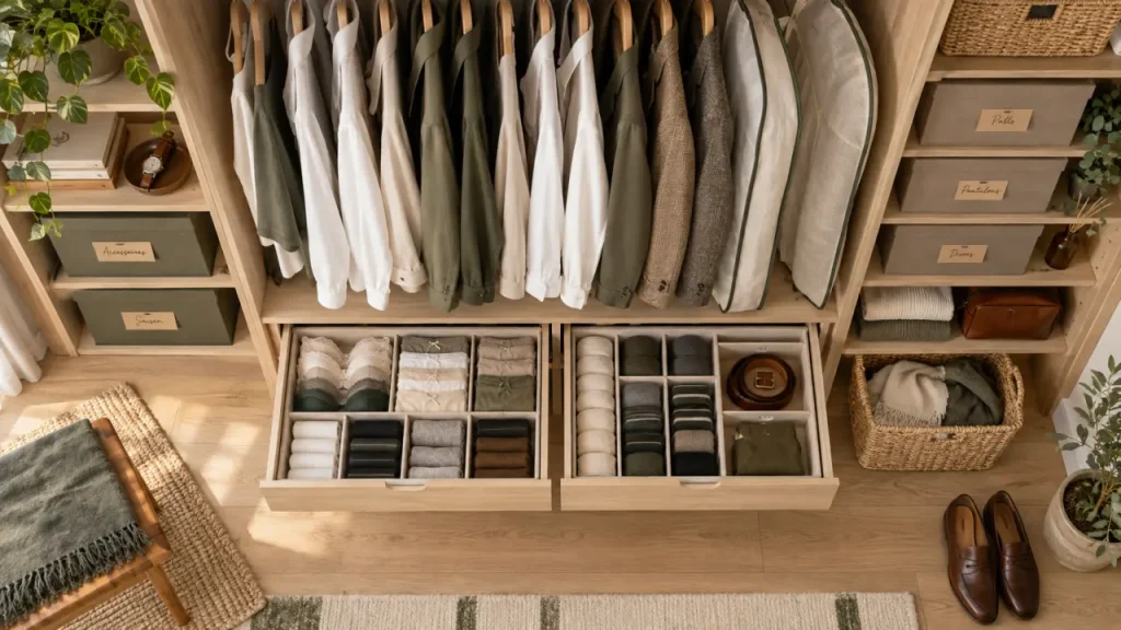 Organisation dressing : cinq zones pour trouver ses vêtements vite